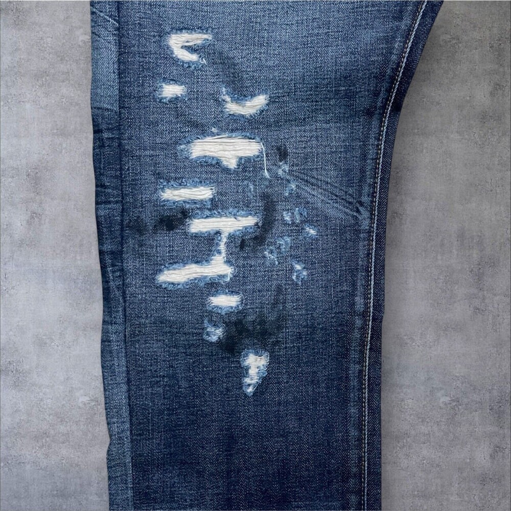 Cult of Individuality Jeans 34x29 Greaser Straight Blue Heritage Selvedge Denim - Picture 3 of 16